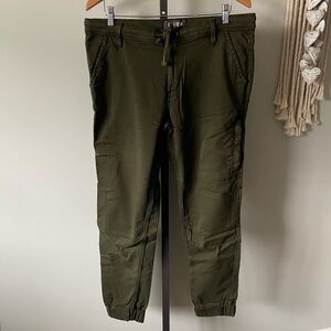 DU/ER N2X Slim Fit Green 5 Pocket Mens Pant Army Green 36x29